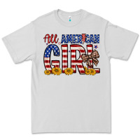 Dove Grey all american girl Premium Tee - Zillion Design Studio