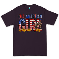Plum all american girl Premium Tee - Zillion Design Studio