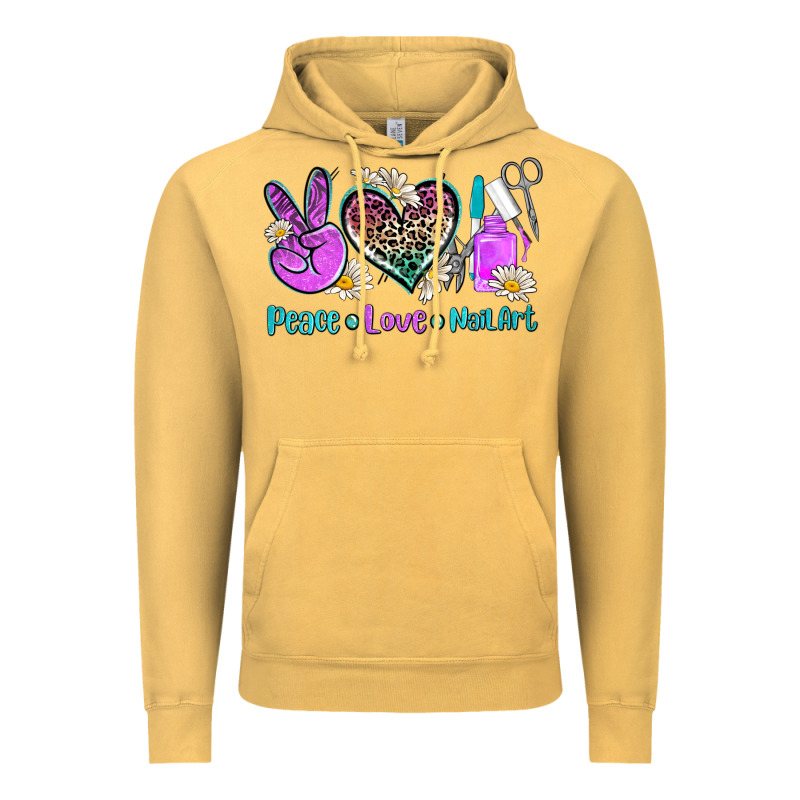 Peace Love Nail Art Vintage Hoodie by AdoDesignShop | Teevron