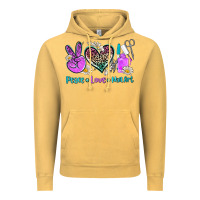 Vintage Mustard peace love nail art Vintage Hoodie - AdoDesignShop