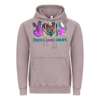 Vintage Zinc peace love nail art Vintage Hoodie - AdoDesignShop