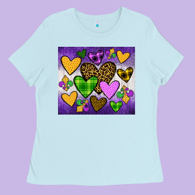 Mardi Gras Ladies Tee Designed By Jahusdesignshop