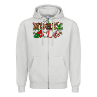 Dove Grey nurse life christmas Zipper Hoodie - NancyCooperArtShop