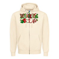 Sandshell nurse life christmas Zipper Hoodie - NancyCooperArtShop