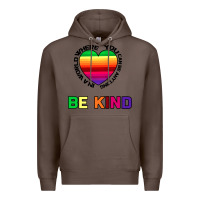 Coffee In A World Where You Can Be Anything Be Kind Premium Hoodie - Bettercallsaul