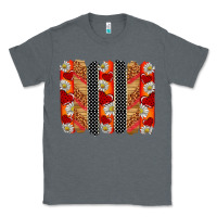 Charcoal Heather ladybug brushstrokes Classic Tee - BarkalooDesign