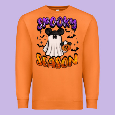 Spooky Season Premium Sweatshirt Designed By Barkaloodesign