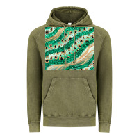 Green Glitter Vintage Hoodie | Teevron