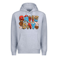 Heather Grey game day baseball Premium Hoodie - JahusDesignShop