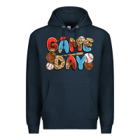 Navy game day baseball Premium Hoodie - JahusDesignShop