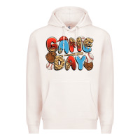 Pale Pink game day baseball Premium Hoodie - JahusDesignShop