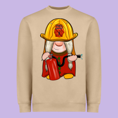 Firefighter Gnomes Heavyweight Sweatshirt Designed By Artiststas