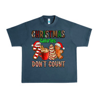 Midnight Navy christmas calories dont count with  christmas tree cake and cookies ad Urban Heavy Tee - AdoDesignShop