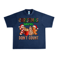 Navy christmas calories dont count with  christmas tree cake and cookies ad Urban Heavy Tee - AdoDesignShop