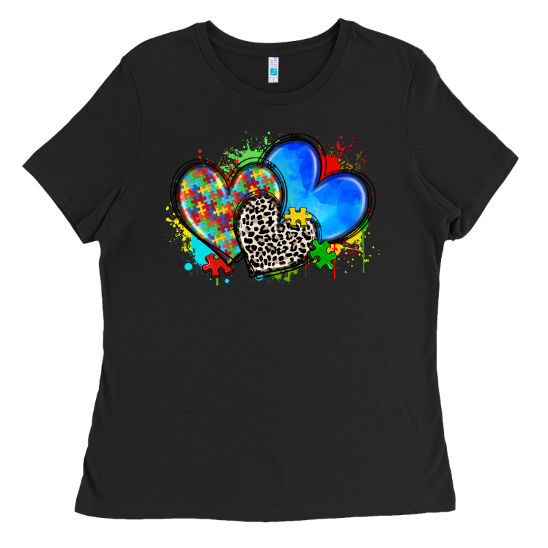 Autism Hearts Ladies Tee by Zillion Design Studio | Teevron