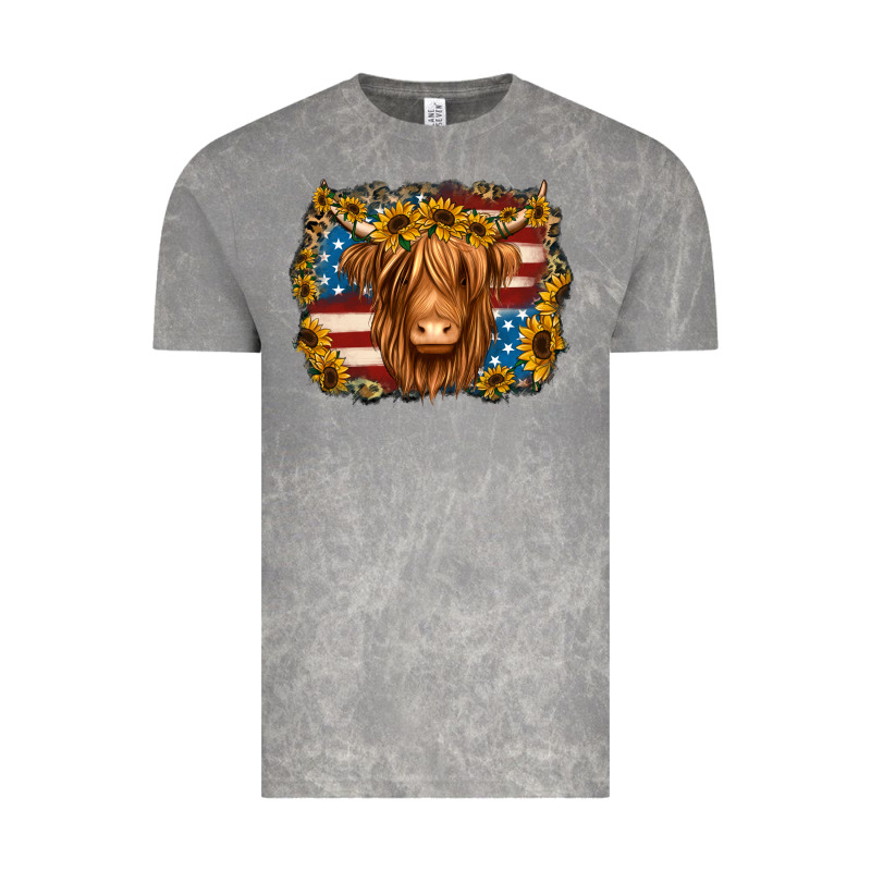 4th Of July Shaggy Cow Vintage Tee by Jasminsmagicworld | Teevron