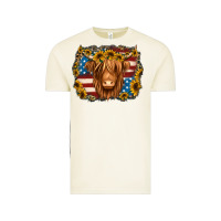 Vintage Arctic 4th of july shaggy cow Vintage Tee - Jasminsmagicworld