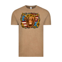 Vintage Coffee 4th of july shaggy cow Vintage Tee - Jasminsmagicworld