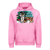 Fuchsia Pink its freezin season Urban Hoodie - CowGirlArtShop