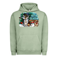 Pigment Oil Green its freezin season Urban Hoodie - CowGirlArtShop