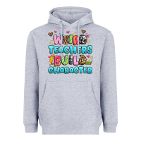Heather Grey weird teachers build character Heavyweight Hoodie - Artiststas