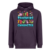 Plum weird teachers build character Heavyweight Hoodie - Artiststas