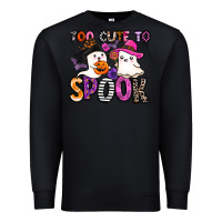 Black too cute to spook Premium Sweatshirt - BarkalooDesign