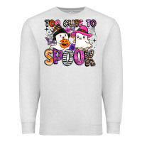 Oatmeal Heather too cute to spook Premium Sweatshirt - BarkalooDesign