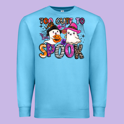 Too Cute To Spook Premium Sweatshirt Designed By Barkaloodesign