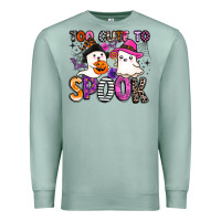Seafoam too cute to spook Premium Sweatshirt - BarkalooDesign