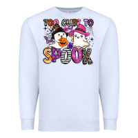 White too cute to spook Premium Sweatshirt - BarkalooDesign