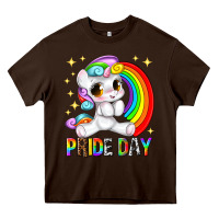 Chocolate Brown pride day Heavy Core Tee - texasbilliewilder
