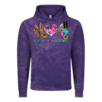 Cloud Purple peace love hair stylist Vintage Hoodie - AdoDesignShop