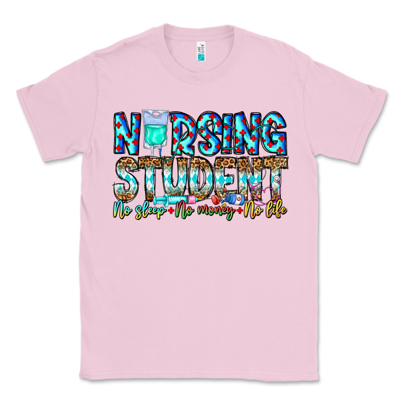 Nursing Student No Sleep No Money No Life Classic Tee by CowhideDigitalArt | Teevron
