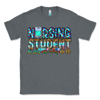 Charcoal Heather Nursing Student No Sleep No Money No Life Classic Tee - CowhideDigitalArt