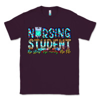 Plum Nursing Student No Sleep No Money No Life Classic Tee - CowhideDigitalArt