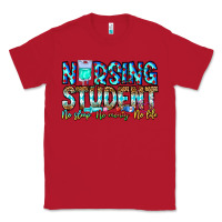 Red Nursing Student No Sleep No Money No Life Classic Tee - CowhideDigitalArt