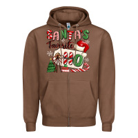 Chestnut santa's favorite ho Zipper Hoodie - MaliasSmallBusiness