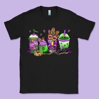Mardi Gras Coffee Classic Tee Designed By Jasminsmagicworld