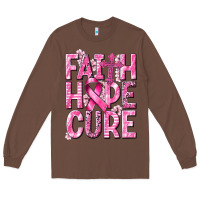 Chestnut faith hope cure cancer Long Sleeve Tee - NancyCooperArtShop