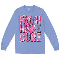 Colony Blue faith hope cure cancer Long Sleeve Tee - NancyCooperArtShop