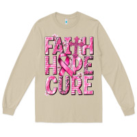 Mushroom faith hope cure cancer Long Sleeve Tee - NancyCooperArtShop