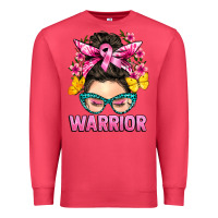 Cardinal cancer warrior messy bun Premium Sweatshirt - BarkalooDesign
