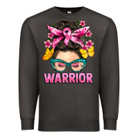Smoke cancer warrior messy bun Premium Sweatshirt - BarkalooDesign