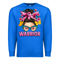 True Royal cancer warrior messy bun Premium Sweatshirt - BarkalooDesign