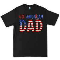Black all american dad Premium Tee - Zillion Design Studio