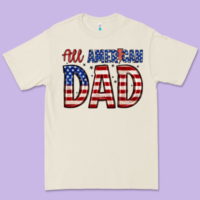 All American Dad Premium Tee Designed By Zillion Design Studio