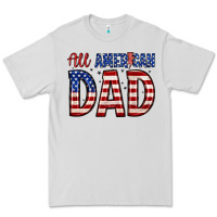 Dove Grey all american dad Premium Tee - Zillion Design Studio