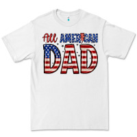 White all american dad Premium Tee - Zillion Design Studio