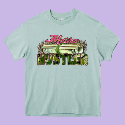 Mother Hustler Heavy Core Tee Designed By Zillion Design Studio